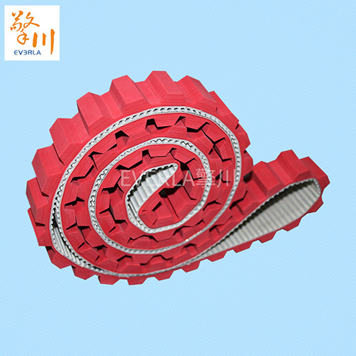 表面加紅膠開槽<a href='http://www.hshcms.cn/' target='_blank'><u>PU同步帶</u></a>