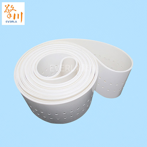 <b>打孔吸風(fēng)機(jī)_白色PVC食品級(jí)輸送帶</b>